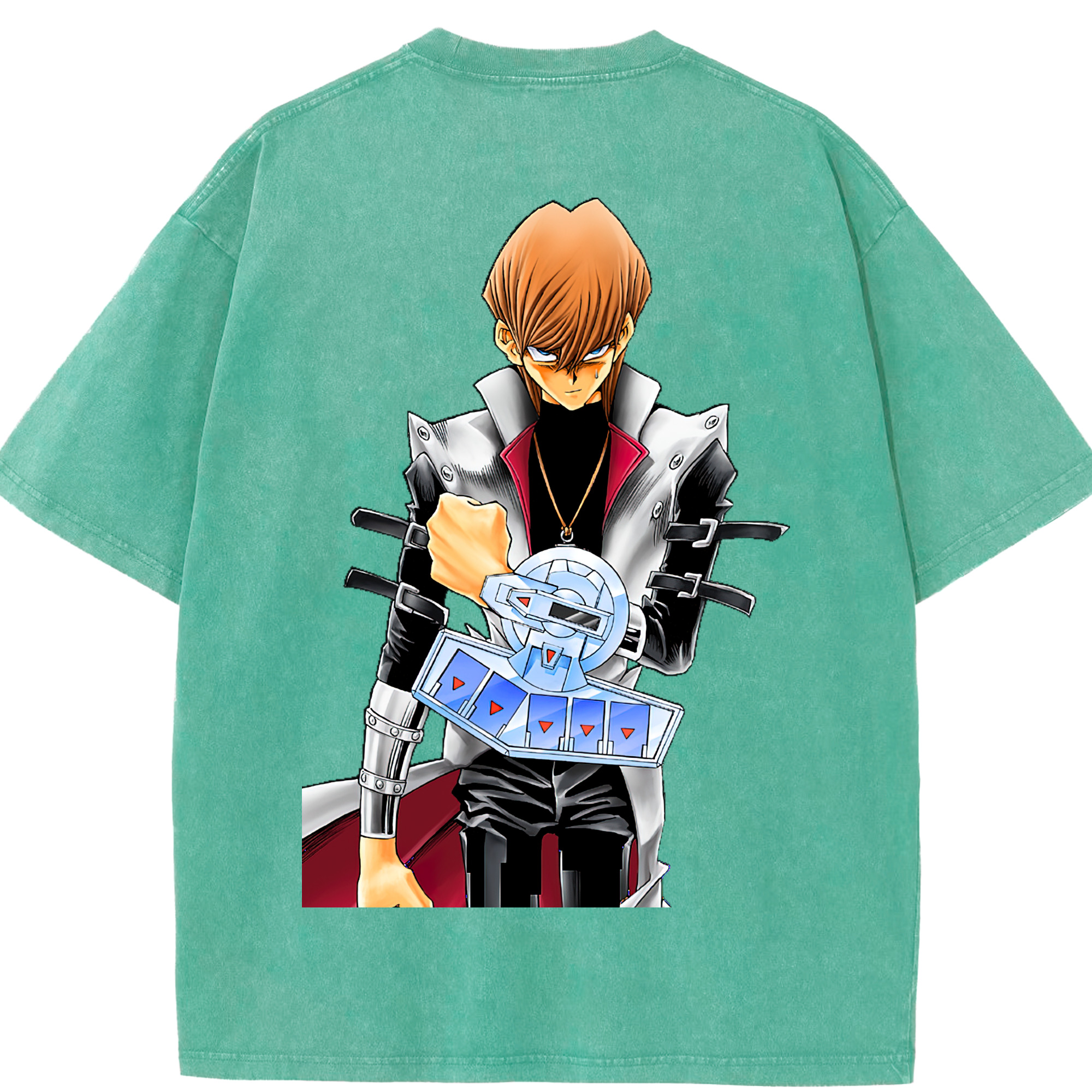 （画像用） 遊☆戯☆王 Yu-Gi-Oh! 綿100% ヴィンテージ風 半袖Tシャツ（背面プリント）